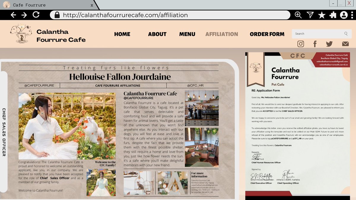 ㅤ
ㅤ
   ⛾  TREATING FURS LIKE FLOWERS. 
   #FALLON is now affiliated with
   <a href="/CAFEFOURRURE/">Calantha Fourrure - CLOSE!</a> !

‌‌