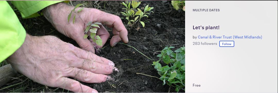The Canal &amp; River Trust’s Let’s Plant activity comes to #Smethwick on Tuesday 19th July 12-3pm to help people get out, get active and make their lives better by water. To book on to this free event go to eventbrite.co.uk/e/lets-plant-t… #unitedbybirmingham2022