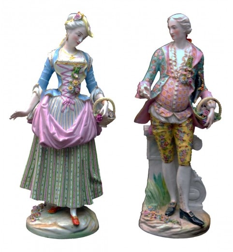 KonarkCollecta1's tweet photo. Meissen Porcelain Figures
4585

Pair of Meissen porcelain man &amp; woman standing with flower baskets

7 X 18 X 5.5 inch (17.78 X 45.72 X 13.97 cm). https://t.co/hDouelAya9