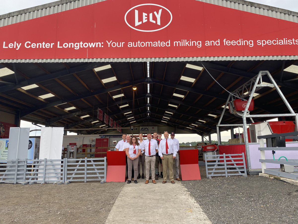 All set &amp; ready to go @greatyorkshireshow 🥳 

Come in and see the cows being milked live on the #LelyAstronaut and the calves being fed by the #LelyCalm 

Looking forward to the week ahead! 🤩 

#GYS22 #SwitchToAutomation #HappyCows #HappyCalves