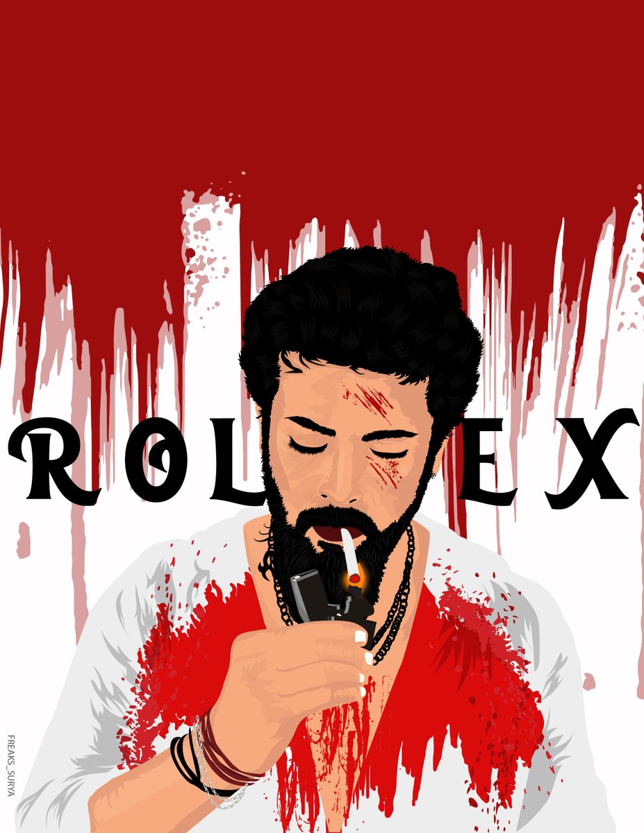 FreaksSurya's tweet photo. Design⚡️ @Suriya_offl  

#RolexSir #Rolex #Suriya #VikramBGM https://t.co/SJ3qKxWevu