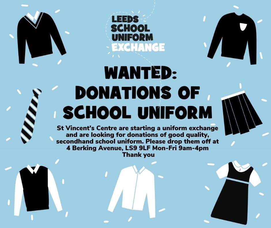 From Thursday, we'll be collecting pre-loved and unwanted items of school uniforms, to be passed onto other families that may need them! 🏫 Drop off any items Monday - Saturday, 9am - 4pm before our exchange pop-up on Monday 22nd August 📚