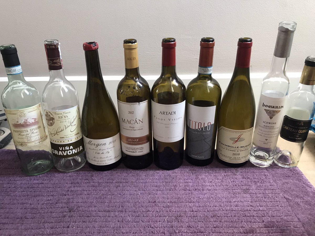Wines from a long sunny weekend.