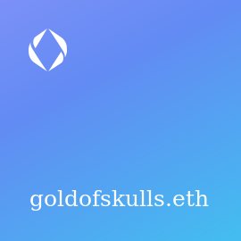 Who wants to be prepaired for the upcoming #goldofskulls game with this #ENS domain?
#CryptoSkulls @Crypto_Skulls 
☠️💀