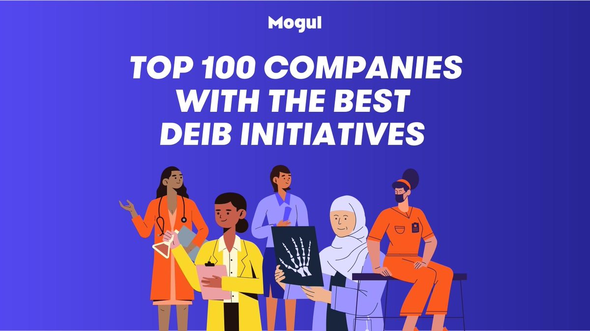 onMogul's tweet image. We are so excited to announce our 2022 Awards List for the &apos; Top 100 Companies with the Best DEIB Initiatives in 2022&apos;! 

Check out the full list at blog.onmogul.com/top-100-compan…! 

#MogulAwards #DEILeaders