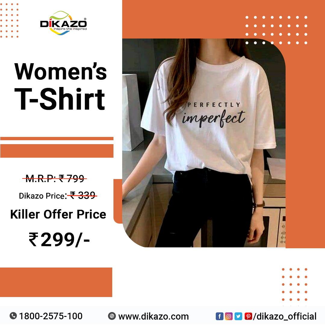 Dikazo_Official's tweet photo. Buy Women's T-Shirt at 299/-
🚛 Fast Delivery...!
⏰ Offer Ends Soon...!
🤩 Up-To 75% Off
Shop now: https://t.co/4Vw0jZ2TPr
Download app:
Play store: https://t.co/4O2K4ClO1y
App store: https://t.co/ZcanON96jV
#shopandwin #applewatch #laptop #mobilephone #beautykit https://t.co/NBR8xrsajP