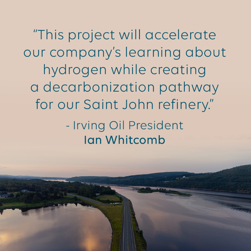 irvingoil's tweet photo. In a first for a Canadian refinery, we’re investing in a 5-MW #hydrogen electrolyzer.

We’re proud to continue to explore innovative ways to provide sustainable energy options for our customers – today and tomorrow.

#Sustainability #Energy