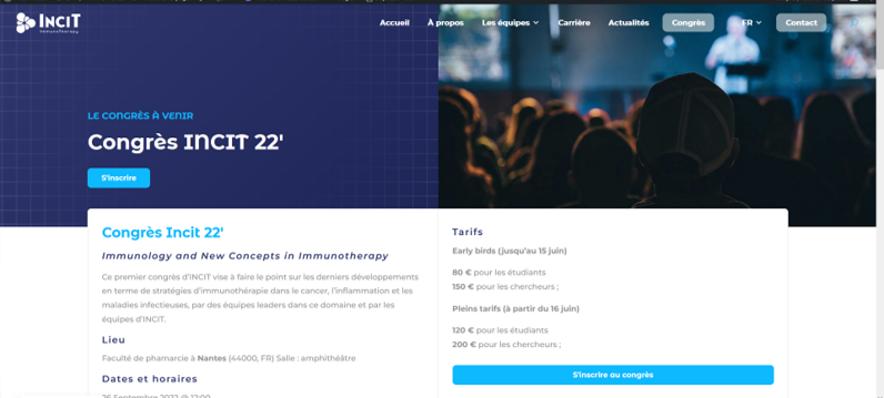 INCIT'22 - Deadline extension for the Call for Abstrats : August 12th ! We are excited to announce that the call for abstracts of the INCIT’22 conference has been extended until August 12. More information on incit.fr/congres-incit-…