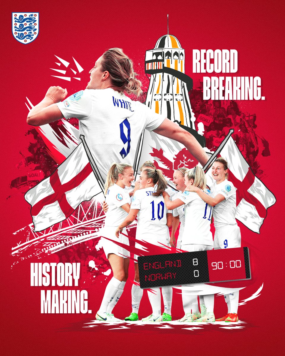 Lionesses's tweet photo. Record breaking, history making.

What a night in Brighton 🤩 https://t.co/1jd97KKZmw