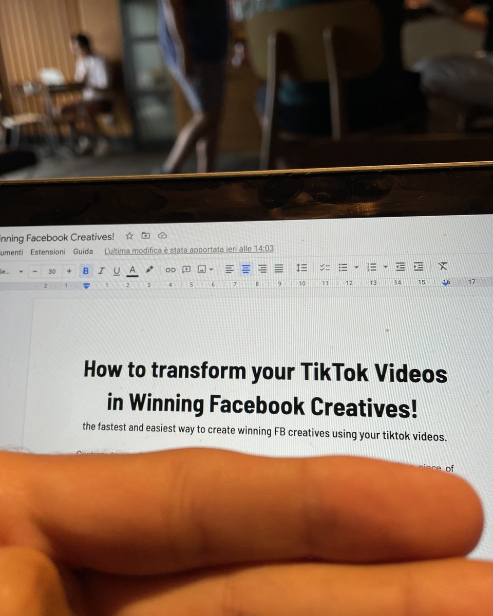 MatteoSargentii's tweet image. "How to transform your Tiktok videos In winning FB creatives." 🔥

This will be HUGE. I haven't seen anyone talk about this... I am currently using this method with crazy results!

How to get it:

→ LIKE and RT.
→ Comment with "VIDEO"

I'll send it when its done!