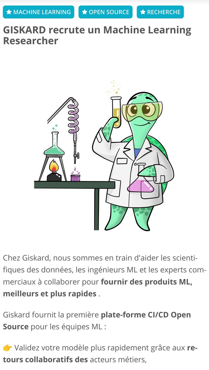 Afriworkers's tweet photo. #JobAlerts | GISKARD recrute un Machine Learning Researcher.
📍 https://t.co/aaMbimsPgL
#Afriworkers #emplois #Opportunites #Machine #Learning https://t.co/KjK1TJ1KBO