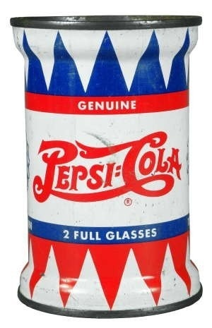 VintageCity60's tweet photo. Pepsi-Cola...now in the five gallon drum. #vintage #soda #pop #pepsi #packaging #oldpackaging #cans #sodacans #memories #distinctive https://t.co/TkoSw9HEby