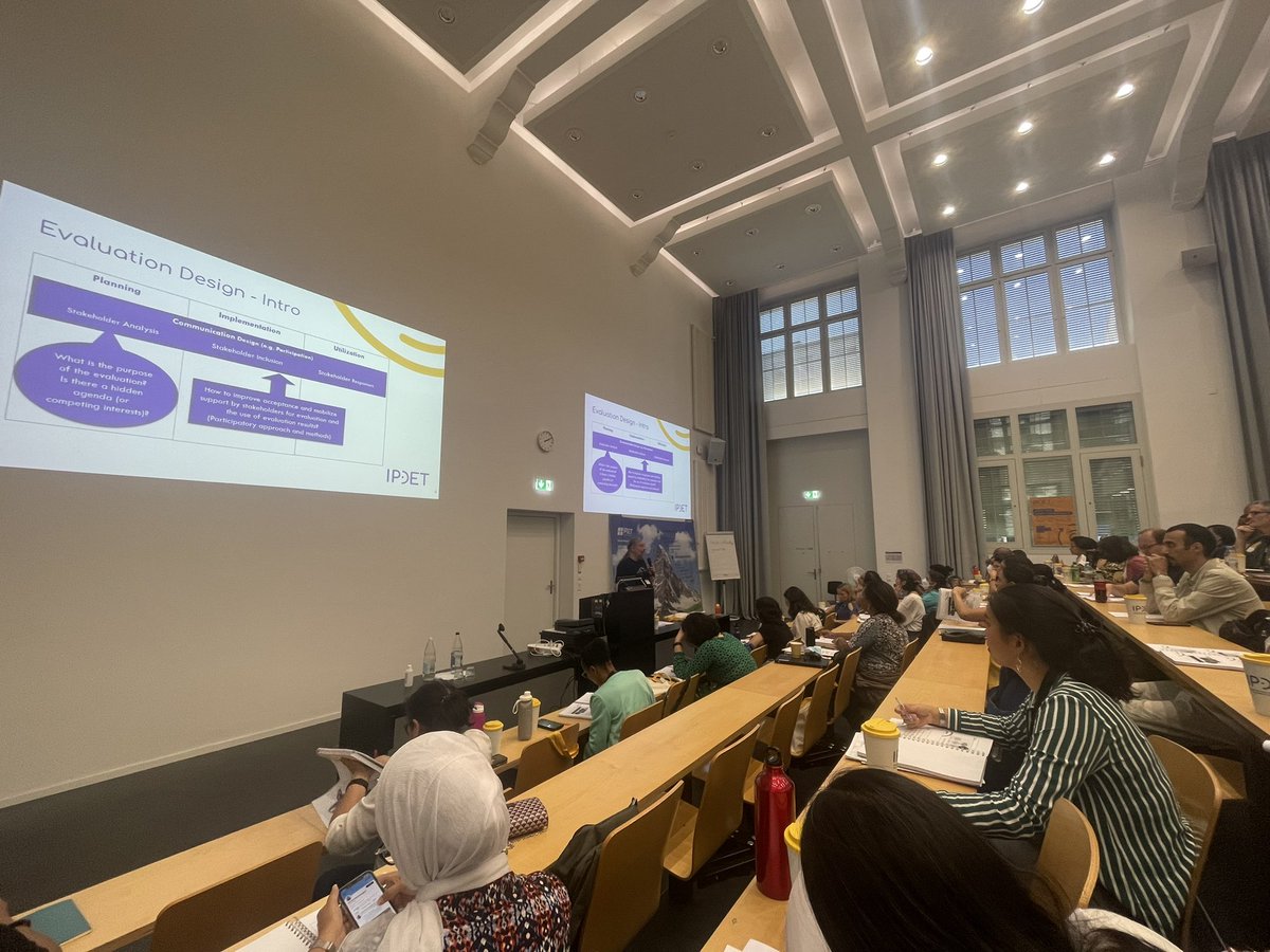 Hasithi95S's tweet photo. How to improve acceptance and mobilize support by stakeholders for evaluation and the use of evaluation results? 🗒📌

Prof.Wolfgang Meyer presenting at #IPDET2022 

#CloseTheMandEGap #onsitetraining #evaluationtraining #evaluation #evaluationbasics #corecourse https://t.co/JOzDd6mpNl