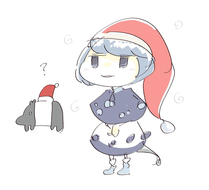 これは力果てし者が描いたうろ覚えドレミーさんと例の安眠枕の獏っぽいの 