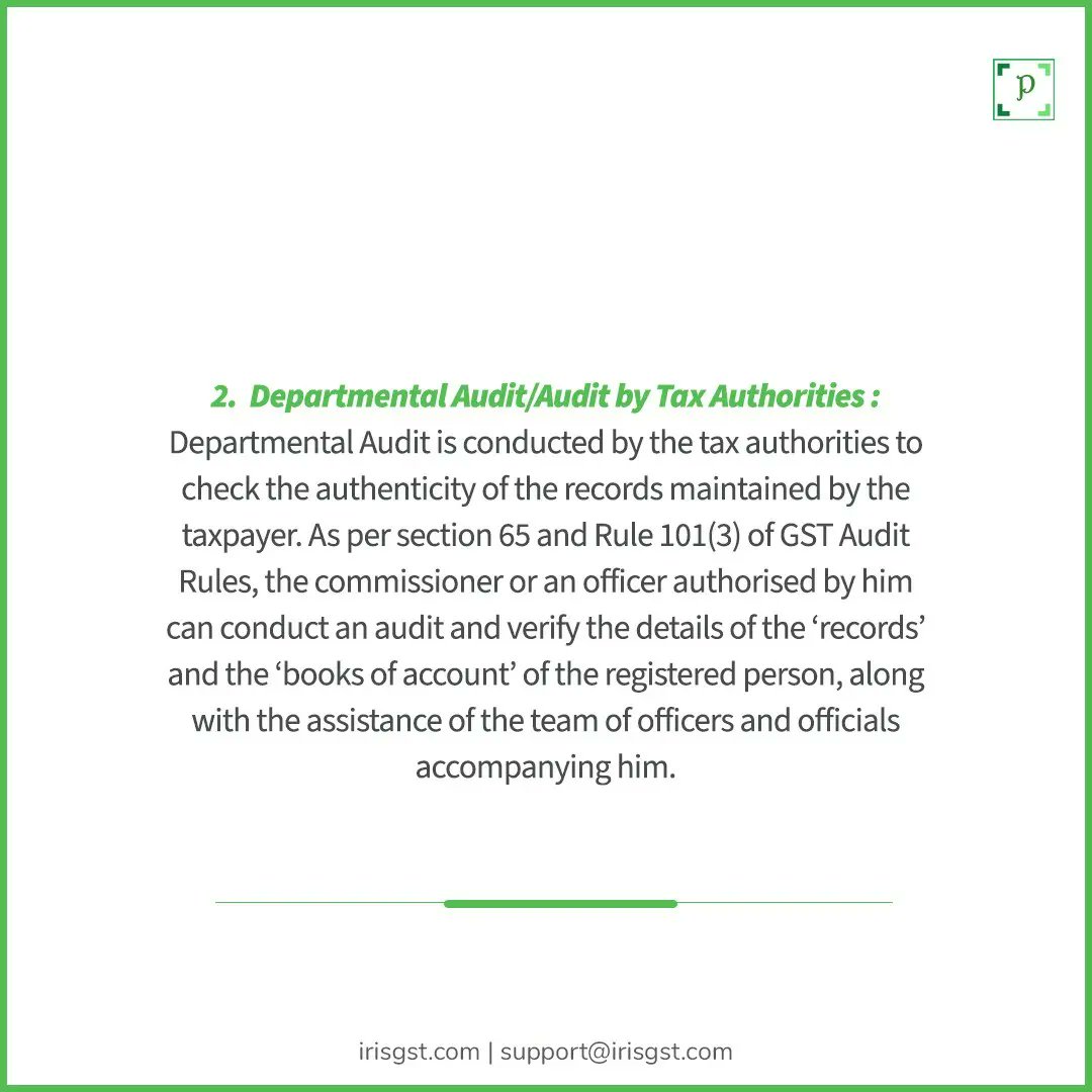 iris_peridot's tweet photo. The process of checking the authenticity and the correctness of these financial statements is known as Audit. This post will explain everything about GST Audit to you.
Follow the thread to know it all.
#GST #GSTINSearchApp #GSTSolution #GSTMobileApp #GSTApp https://t.co/8Unw38QFbX