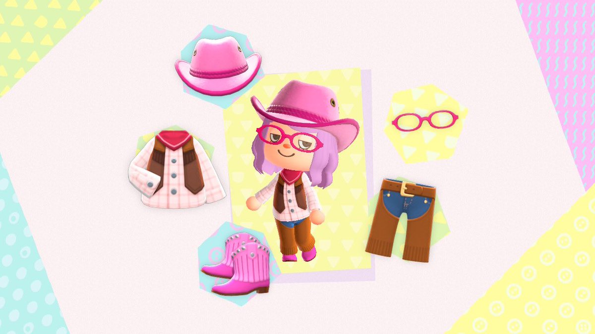 BeyondCanaries's tweet photo. New look, cowgirl on the go.
Thank you so much to @TheZsIsland for the western pants & cowboy boots, I didn't realise the boots had a pink variation.
#AnimalCrossingNewHorizons #AnimalCrossing #ACNH #ACNHClothes https://t.co/GDRmpGYqOw