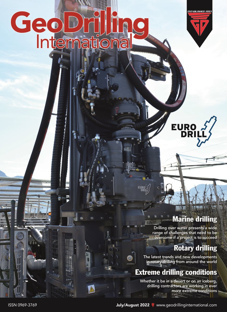 GeoDrilling's tweet photo. GDI subscribers are now receiving the July/August 2022 print issue. You can also read it online - https://t.co/lLrTfj5UQl
To subscribe simply go to https://t.co/oLO4TwCEqr
#Aspermont #PrintMagazine #NewIssue #MarineDrilling #RotaryDrilling #ExtrmeConditions #Africa #MiddleEast https://t.co/179Z4v74Gx