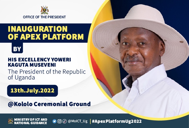 APEXPlatformug's tweet photo. H.E @KagutaMuseveni will be inaugurating the first seri of Apex Platform meeting at Kololo ceremonial ground tomorrow. Apex platform is a new public policy reform providing independent &amp; timely analysis of how @GovUganda progrms are performing for attention of the Executive. https://t.co/DEz13kJEz6