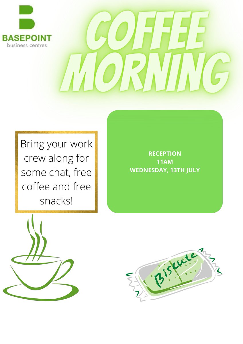 Basepoint_Wlvil's tweet photo. We're having a Coffee Morning with FREE coffee and biscuits for our licensees tomorrow morning! We're not celebrating an event or anything, just love catching up with our clients and having a good old chit chat before the work day starts! https://t.co/RNjkmqVFaJ