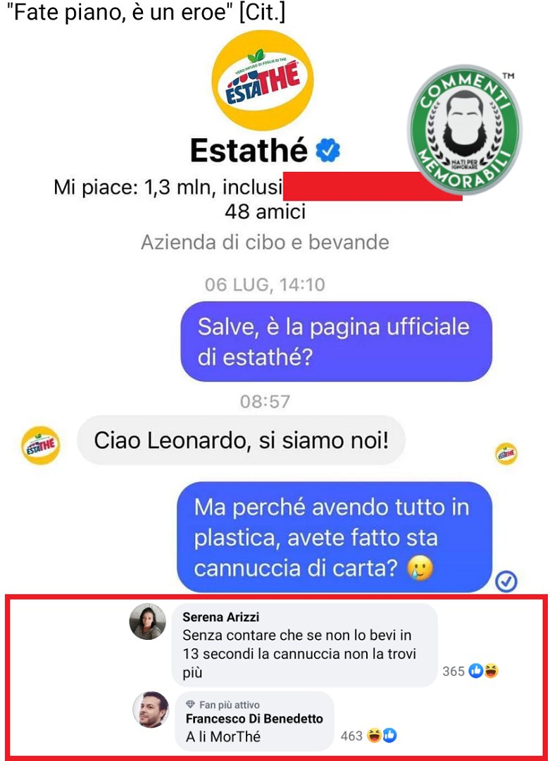 CM_Memorabili's tweet photo. Domande che qualcuno doveva pur fare. 
#commentimemorabili #estathe #cannuccia #eroe #continuatevoi https://t.co/k9K6jb6LmT