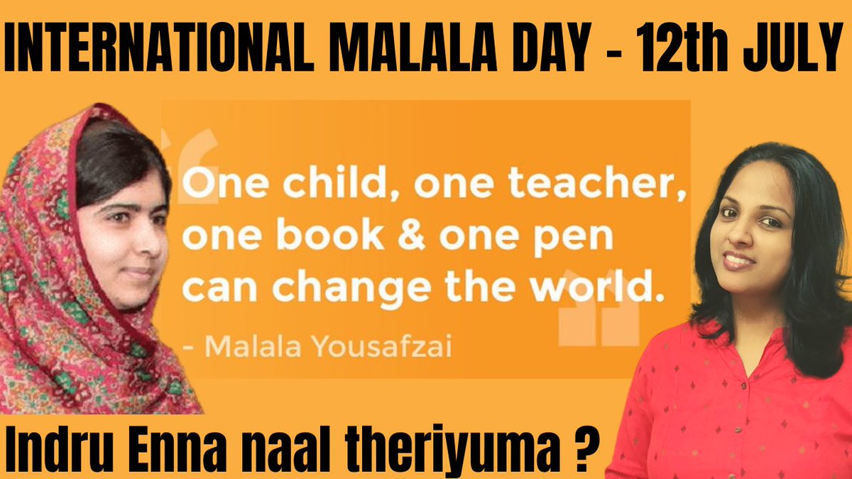 Malala day 2022 I who is malala yousafzai I மலாலா தினம் 12 July youtu.be/rUTXJuO6idY via <a href="/YouTube/">YouTube</a>