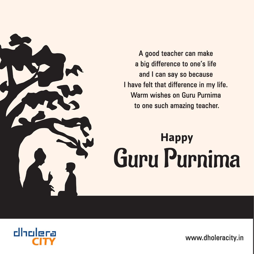 BestInDholera's tweet photo. A good teacher can make a big difference to one’s life and I can say so because I have felt that difference in my life.Warm wishes on Guru Purnima to one such amazing teacher.

Visit: https://t.co/OR3vev8exC

#gurupurnima #guru #happygurupurnima #guruji #Dholeracity https://t.co/nPlqYT50lZ