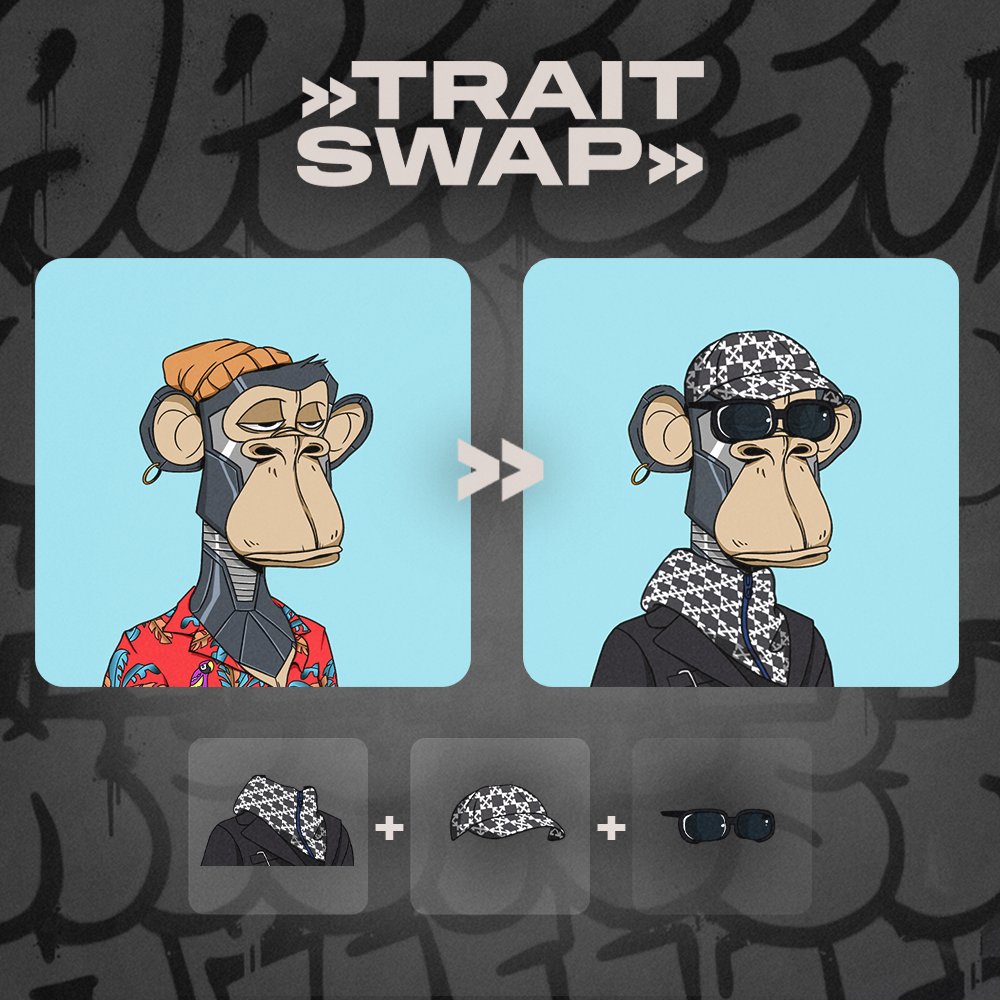 FancyBearsMeta's tweet photo. Big changes are coming!🔥👀

Mark these dates on your calendar:

- 14th July - the new Traitswap website will go live 
- 19th July - launch of Traitswap app for BAYC/MAYC

Are you excited? Let us know your thoughts in the comments below 👇🏻 https://t.co/AMuWr78da9