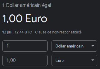crypto_futur's tweet photo. Aïe aïe aïe ! 
1$ = 1€ https://t.co/qYKCKzjjKB