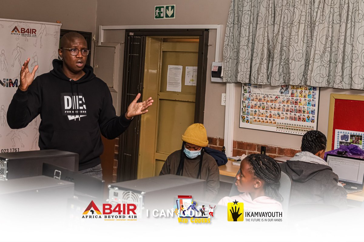 ab4_ir's tweet photo. Day 2 of I Can Code Mamelodi edition kicks off today!!!
@IkamvaYouthSA 
@ikamvayouth
AB4IR making coding fashionable at Kasi!!!
#ab4ir
#icancode
#kid_coders
#KasiCoders
#kidscancode 
#TheFutureIsDigital 
#junior_coders
#future_coders
#umbocoder
#coding
#codingskills https://t.co/j7TIXnqjUS