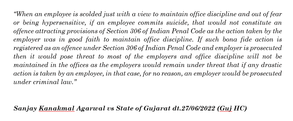 kakadiyahardik's tweet photo. Important decision given by Hon'ble Gujarat HC w.r.t. to office discipline in case of CA from Surat, but applicable to all employers. https://t.co/N23za8VpBY