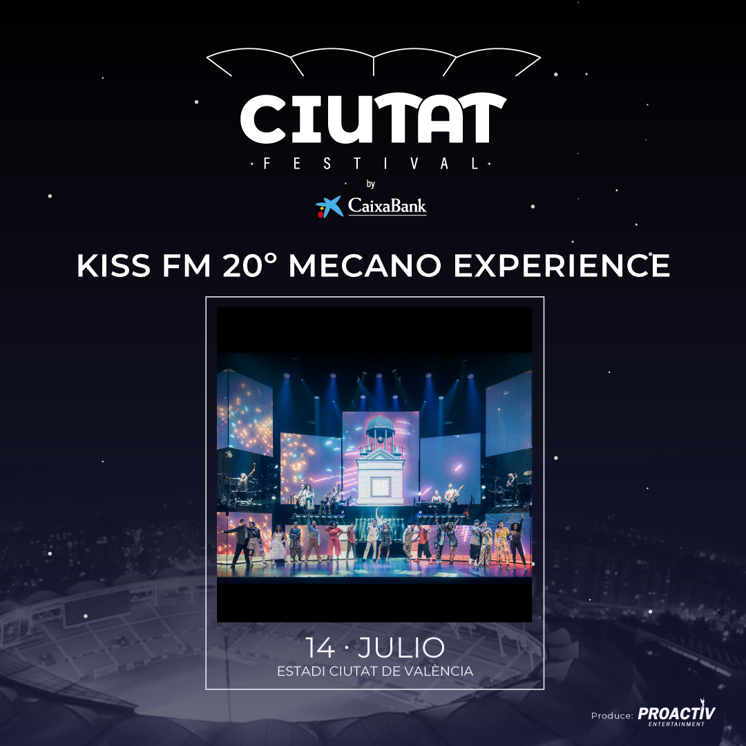 🎸 ¡Sólo 2 días para el mayor tributo a Mecano de la historia!⁣ ¿Te lo vas a perder?⁣
⁣
📆14/07 <a href="/ciutatfestival/">CIUTAT FESTIVAL by CAIXABANK</a> by CaixaBank⁣
⁣
KISS FM 20º MECANO EXPERIENCE⁣
⁣
🎫 ciutatfestival.com
⁣
 #ciutatfestivalbycaixabank 
<a href="/LevanteUD/">Levante UD</a> <a href="/proactiv_es/">Proactiv Entertainment</a> <a href="/CaixaBankExp/">Test Account</a>