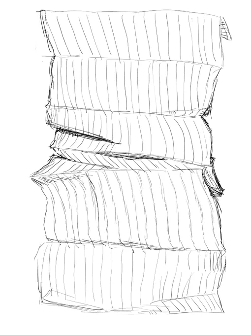 皺の練習😃
#模写 