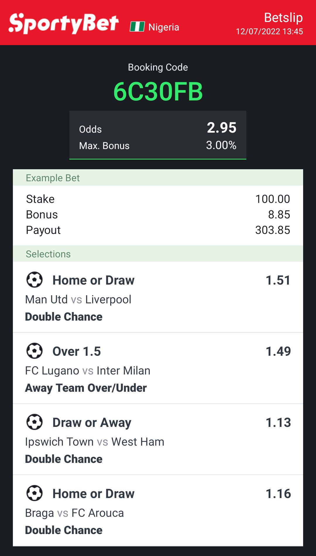 Bossolamilekan on X: Omo I don find one option and I'm making steady money  on it with inplay, I just watch the game and make money lol, join telegram  make i tell