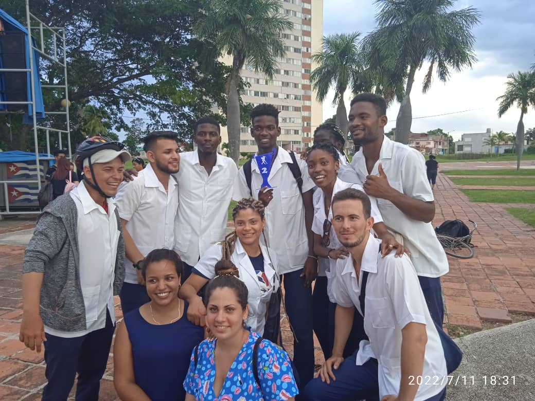Este 11 de julio se fue a paso de  casino en la Plaza de la Revolución de Camagüey. 2° lugar para <a href="/UCM_Cmw/">Universidad de Ciencias Médicas de Camagüey</a> en el Festival Provincial de Ruedas de Casino. #CubaViveYTrabaja #CubaPorLaPaz #CubaPorLaVida