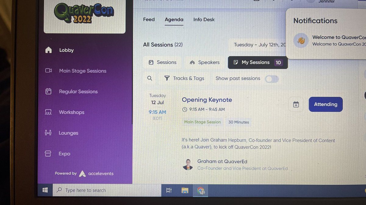 GES_Music's tweet photo. Logged in and ready to go with #QuaverCon22!!!! #AroundtheMusicRoom @Quaver_Ed #MusicConnectsUs https://t.co/kNsHo1tzsV
