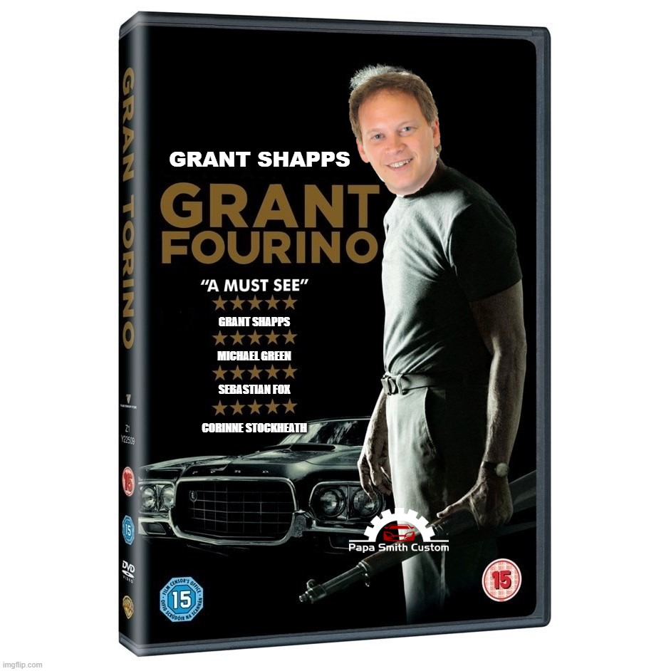 ThePapaCars's tweet photo. Grant Shapps did a lot of film work on the side. Well one of them did. Found this in the DVD section today! Bargain!
#grantorino #michaelgreen #sebastianfox #corinnestockheath #transportminister #identity #identities #getrichquickscheme #musclecars #clinteastwood #getoffmylawn⠀ https://t.co/yC8gKG0yvN