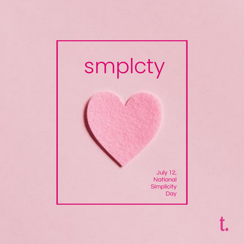 To all my #UX and #ExperienceDesign friends, Happy #Simplicity Day!  Let's celebrate the "art of removal." ;)