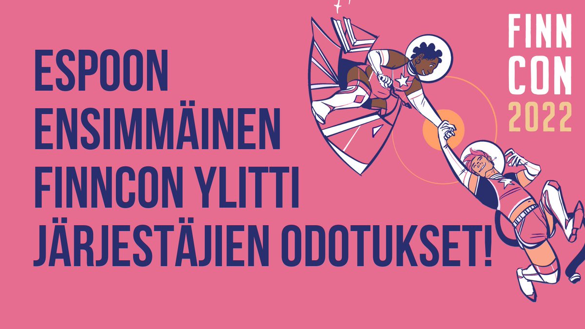 Finncon2022's tweet photo. Iso kiitos kävijöille, järjestäjille, esiintyjille ja kaikille muille, jotka teitte Finnconista taas mahdollisen! Conissa kävi viikonlopun aikana noin 5000 kävijää. Pysyköön toivo kanssanne kauan conin jälkeen 💗 https://t.co/KSuuMGETUZ

#finncon #finncon2022 #suomalainenfandom https://t.co/M732QjRJok