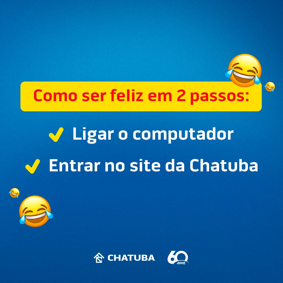 É para não ter mais do que reclamar da vida! 

#VemPraChatuba ser feliz!