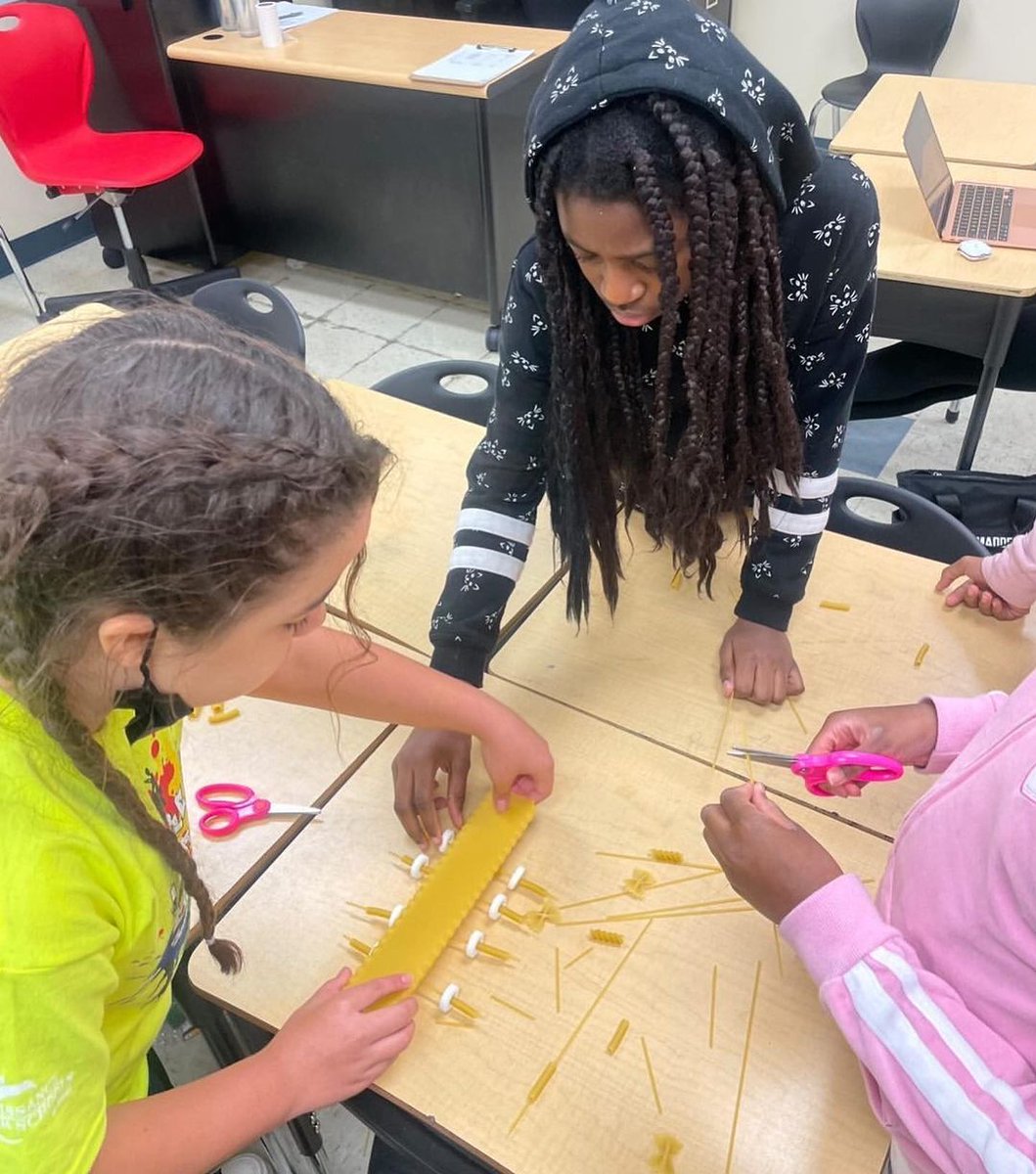 CSUSAhq's tweet photo. 5th grade scientists at @PinesPatriots had fun designing and constructing rovers out of pasta!🍝 #CSUSAproud #CSUSAtoday #science #learning #pasta #rovers #artsandcrafts https://t.co/iqMpaMG88x