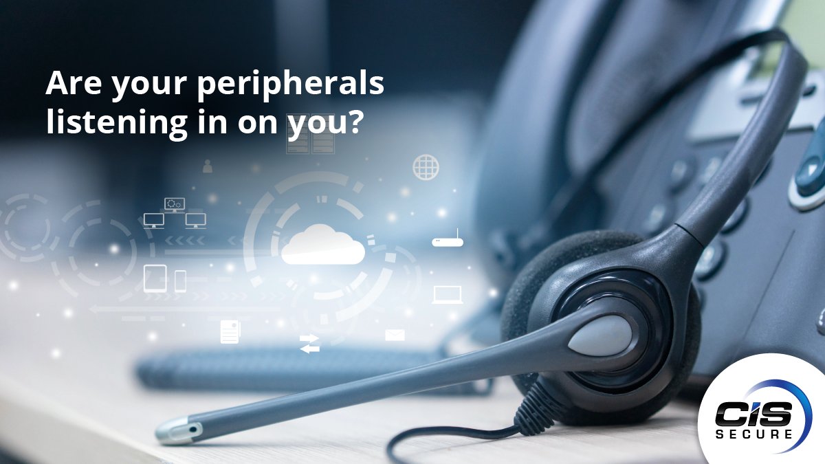 CISSecure's tweet photo. Common audio &amp; video communication devices can act as listening devices, even while not in use. CIS Secure’s solutions offer enhanced audio security capabilities that are not present in traditional COTS products. Learn more https://t.co/sdI3jcfddY https://t.co/2408t3fpWP