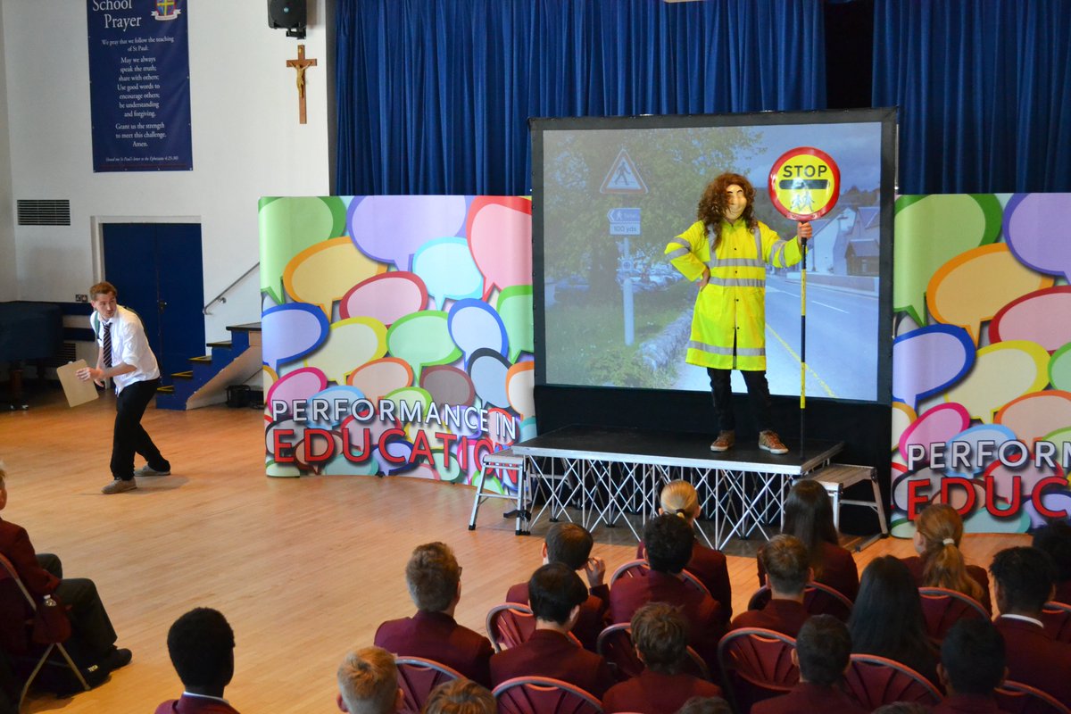 StPaulsSurrey's tweet photo. Thank you Performance in Education for raising awareness of the risks involved when using the road system in your 'Streetwise' production. Such an important message for our children delivered in an engaging, thought-provoking and interactive way. #PerformanceInEducation https://t.co/FhNidCpfgw