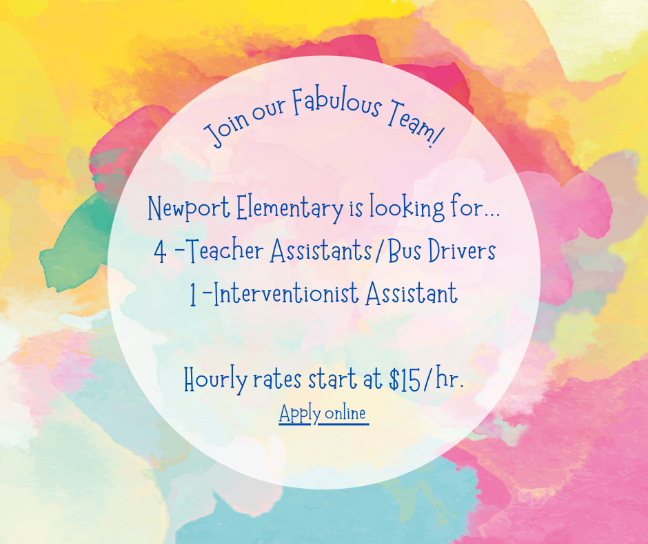 Come Join our team at Newport Elementary! <a href="/NESHawks/">Newport Elementary School</a>