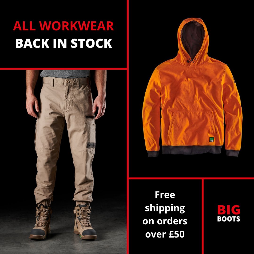 BIG_BootsUK's tweet photo. ALL WORKWEAR BACK IN STOCK π¨
We have returned from our trip down under, with all workwear back in stock & available to purchase on our online store π
ππ₯ππ π¦πππ£π£ππ‘π when you spend over Β£50 π
Shop here ππΌ https://t.co/11a7dmOdSp π
#hellojetlag #workwear #tradie https://t.co/hIimclCBQD
