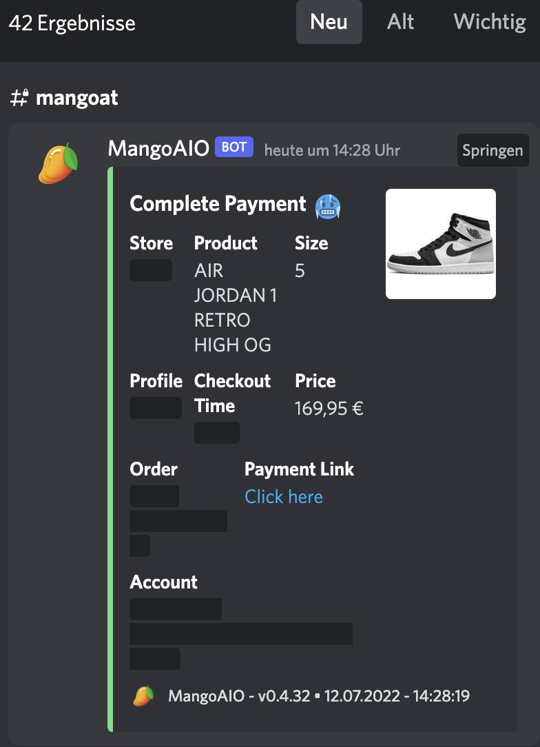 HoangZenLe's tweet photo. Thanks @MangoAIO @NexosProxies https://t.co/KC3oHCiIOn