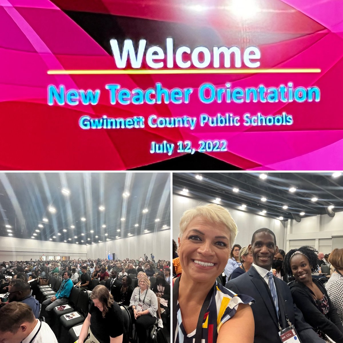 MelParkins's tweet photo. GCPS Orientation- (Right to Left) Mrs. Tisby (Elementary) , Mr. Johnson (High School, and Mrs. Parkins (Elementary SPed). We are all so excited to step into the classroom and make connections, give hope, and be inclusive. We are here to be teachers! #teamgcps #ntogwinnett https://t.co/Vl0SmQAGJY