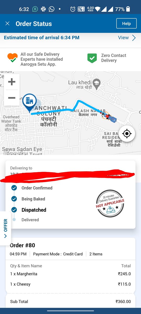 devanshu41292's tweet photo. @dominos_india shame on you for such a bad service it's been 1.5 hours post order placement and still haven't received it. @dominos https://t.co/WBH2Vh8ZNW