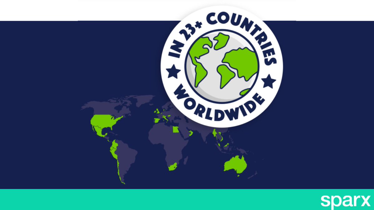 SparxMaths's tweet photo. Where in the world…..?!
@SparxLearning now proudly provide maths in 23 countries supporting over 2,200 schools, 37,000 teachers and 1.8 million students.
Join our growing community this year and help us on our #ED5M mission!
#edtech #edutwitter #teachertwitter https://t.co/QhzEO2QnxX