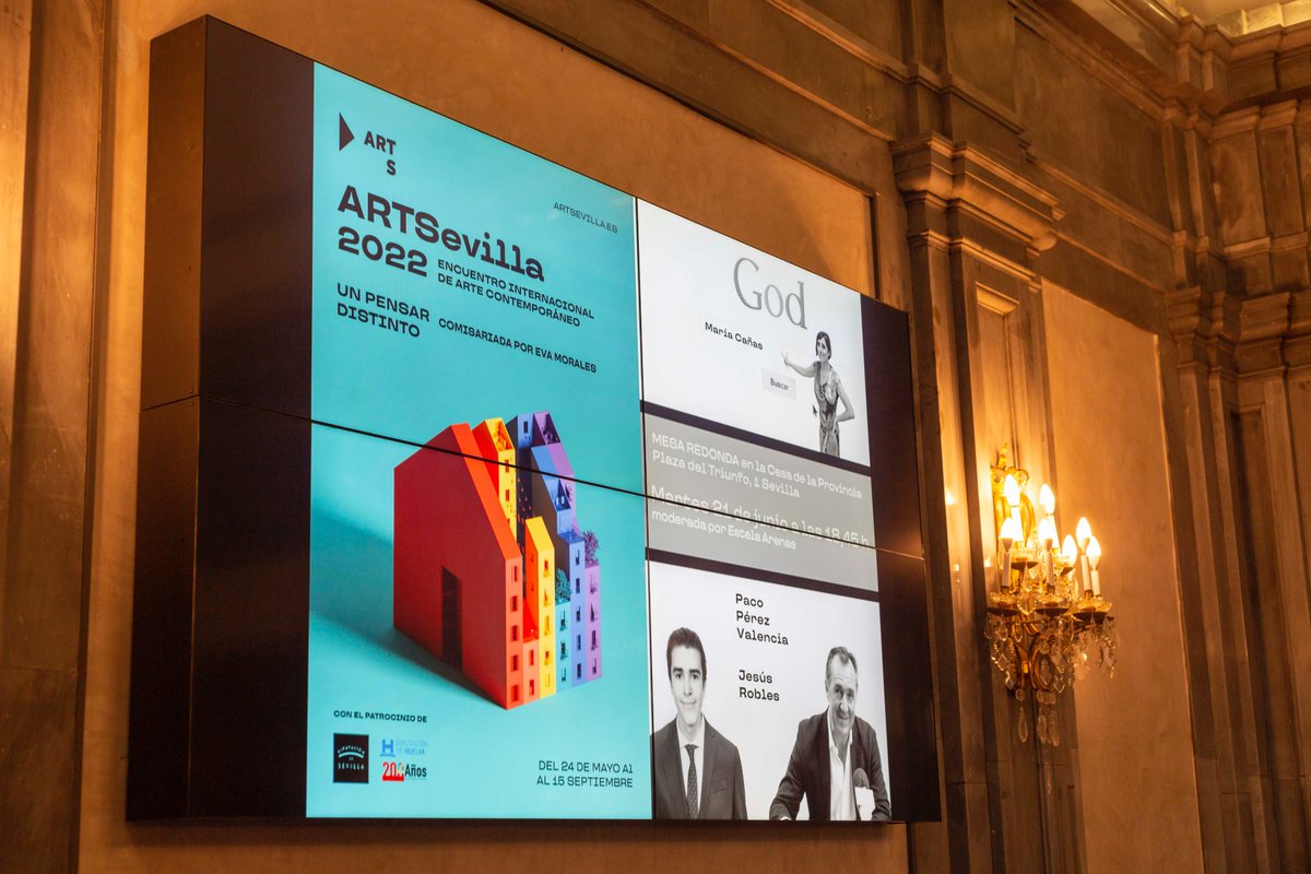 Os dejamos las imágenes de la 5ª mesa redonda #ARTSevilla22 "UN PENSAR DISTINTO". 
Podéis disfrarta al completo en nuestro canal de YouTube ▶️youtube.com/watch?v=x7oZh8…
En ella los creadores <a href="/MariaCanas/">María Cañas</a> , #PacoPérezValencia y #JesúsRobles ¡Gracias a todos una vez más! #ARTSevilla