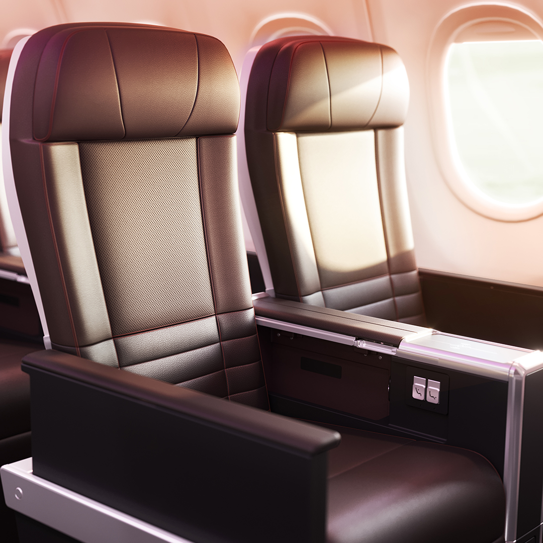 VirginAtlantic's tweet photo. Say hello to the A330neo ✈️ 

From the tiniest thoughtful touches, to the bigger game-changing features, we’ve put our heart and soul into designing a plane that’s brilliantly different from tailfin to wingtip.